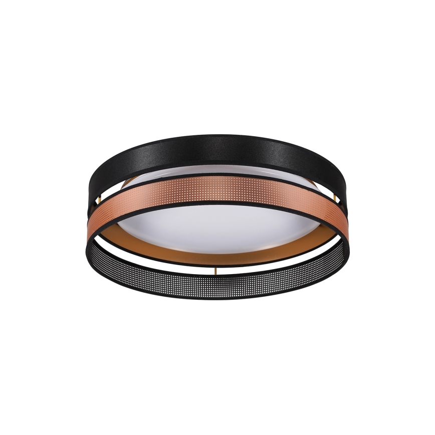 Duolla - LED-Deckenleuchte ROLLER DUO SHINY LED/24W/230V d 45 cm schwarz/kupfern