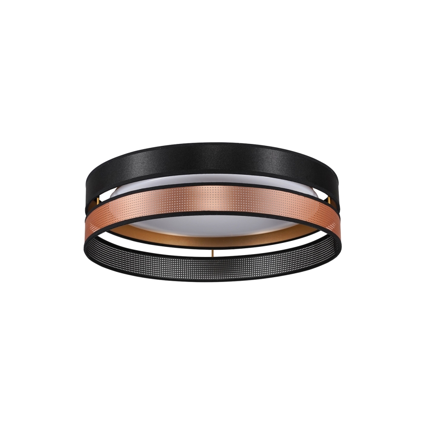 Duolla - LED-Deckenleuchte ROLLER DUO SHINY LED/24W/230V d 45 cm schwarz/kupfern