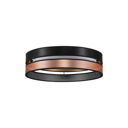 Duolla - LED-Deckenleuchte ROLLER DUO SHINY LED/24W/230V d 45 cm schwarz/kupfern