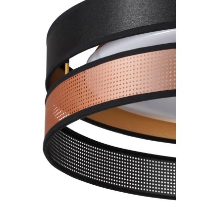 Duolla - LED-Deckenleuchte ROLLER DUO SHINY LED/24W/230V d 45 cm schwarz/kupfern