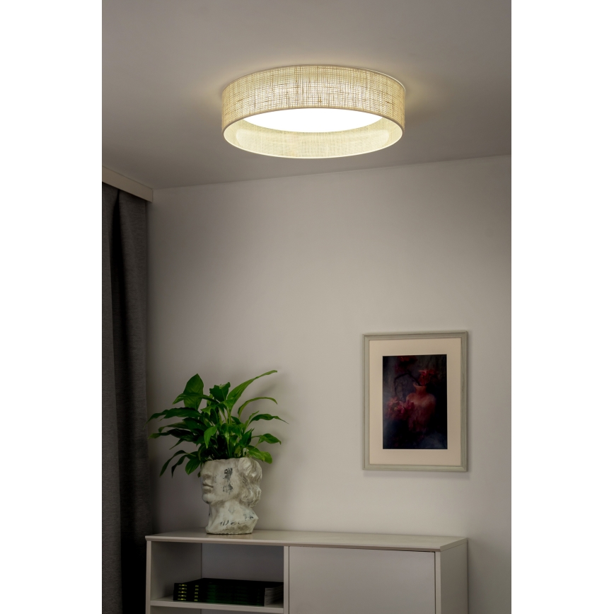 Duolla - LED-Deckenleuchte ROLLER LED/24W/230V d 45 cm beige