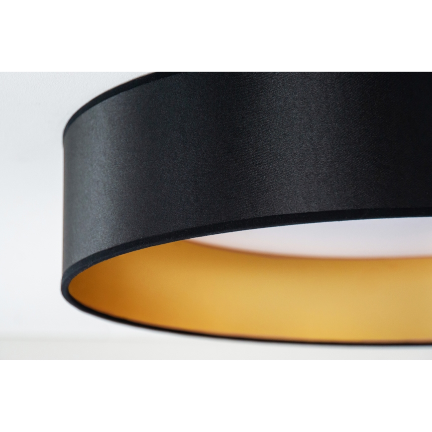 Duolla - LED-Deckenleuchte ROLLER LED/24W/230V d 45 cm schwarz/golden