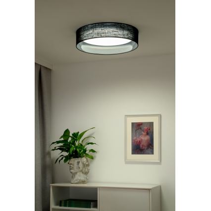 Duolla - LED-Deckenleuchte ROLLER LED/24W/230V d 45 cm schwarz