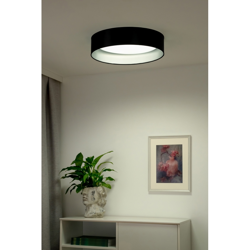 Duolla - LED-Deckenleuchte ROLLER LED/24W/230V d 45 cm schwarz/silbern