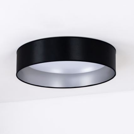 Duolla - LED-Deckenleuchte ROLLER LED/24W/230V d 45 cm schwarz/silbern