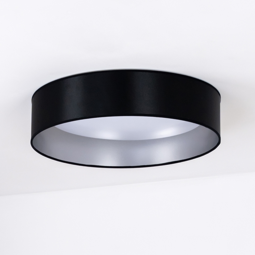 Duolla - LED-Deckenleuchte ROLLER LED/24W/230V d 45 cm schwarz/silbern