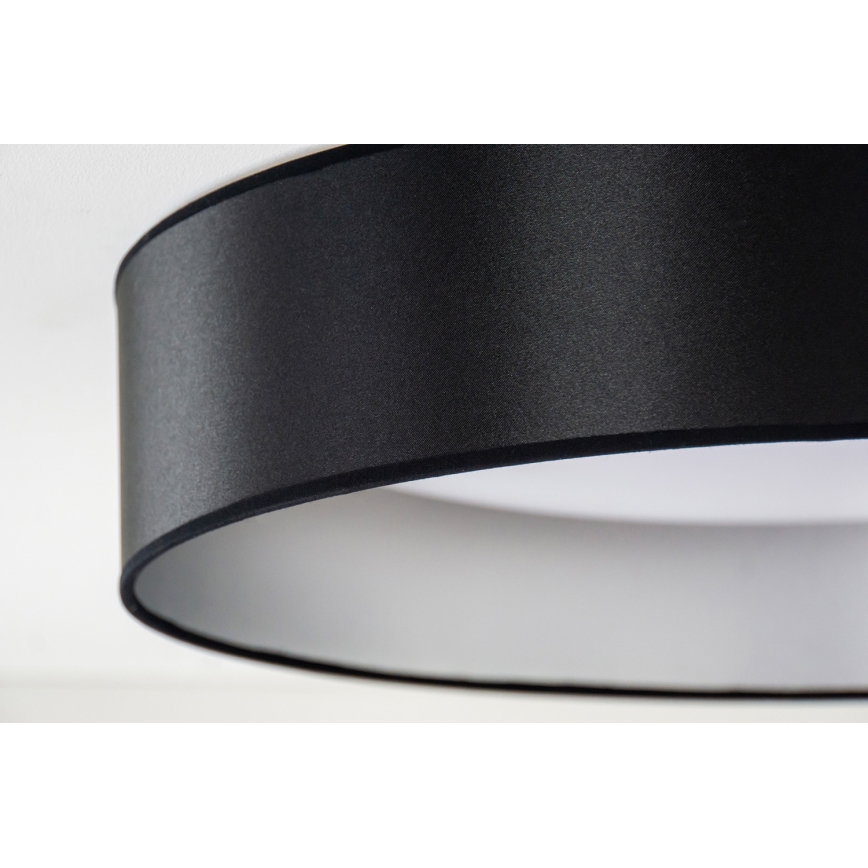 Duolla - LED-Deckenleuchte ROLLER LED/24W/230V d 45 cm schwarz/silbern