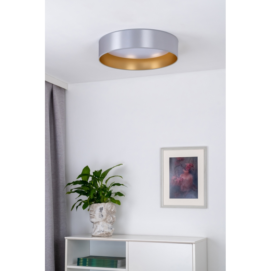 Duolla - LED-Deckenleuchte ROLLER LED/24W/230V d 45 cm silbern/golden