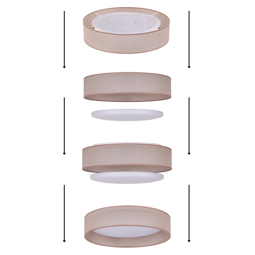 Duolla - LED-Deckenleuchte ROLLER LED/24W/230V d 45 cm weiß