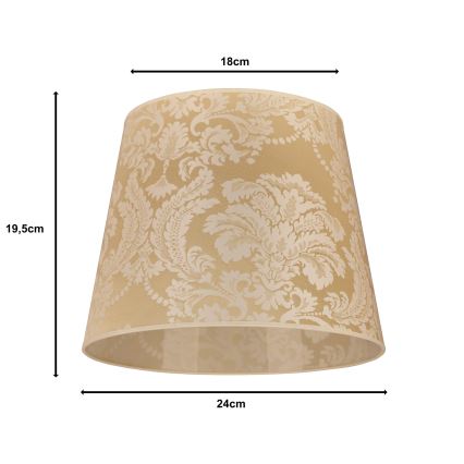Duolla - Paralume per lampada da tavolo CLASSIC M E27 diametro 24 cm oro