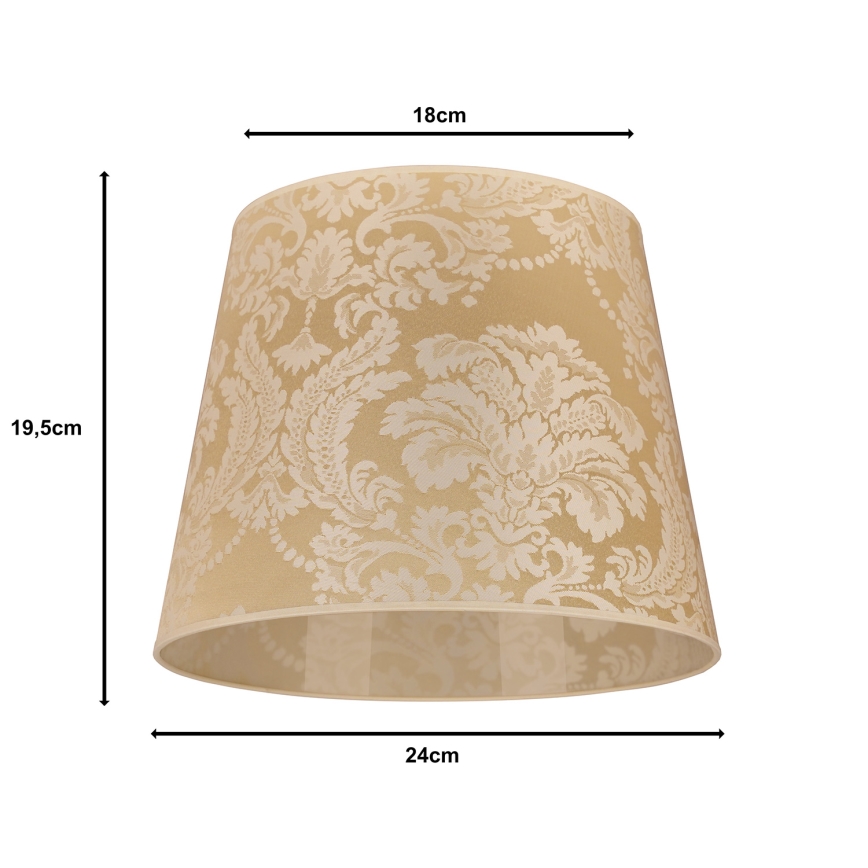 Duolla - Paralume per lampada da tavolo CLASSIC M E27 diametro 24 cm oro