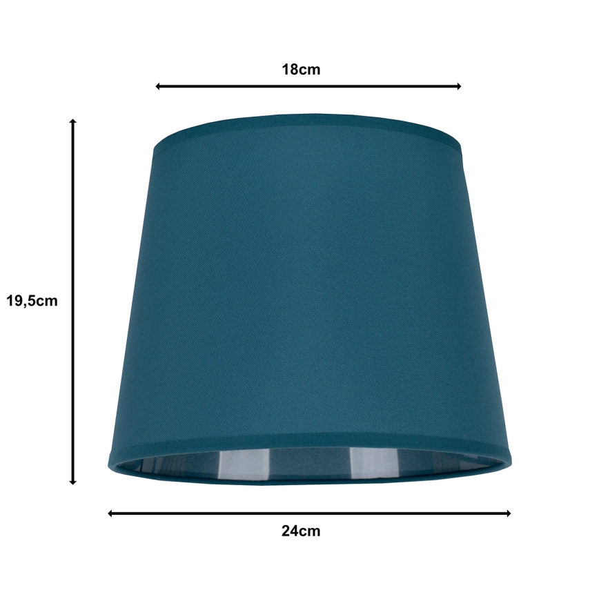 Duolla - Paralume per lampada da tavolo CLASSIC M E27 diametro 24 cm turchese