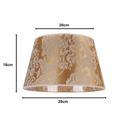 Duolla - Paralume per lampada da tavolo CONE M E27 diametro 28 cm oro
