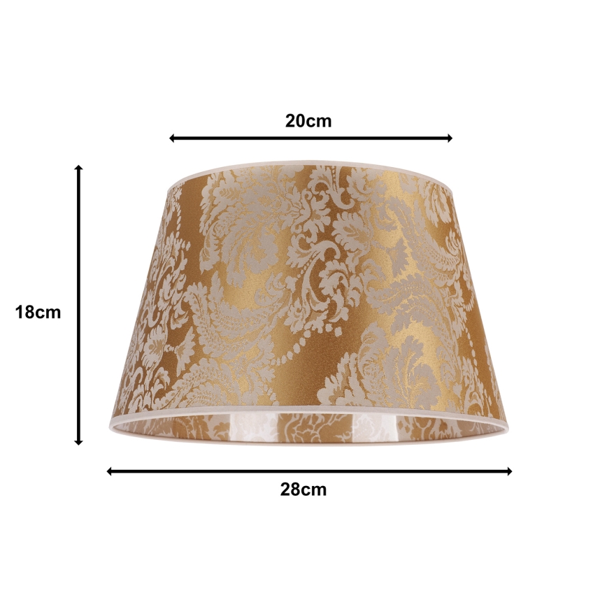 Duolla - Paralume per lampada da tavolo CONE M E27 diametro 28 cm oro