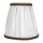 Duolla - Paralume per lampada da tavolo e da terra E27 diametro 15 cm bianco/marrone