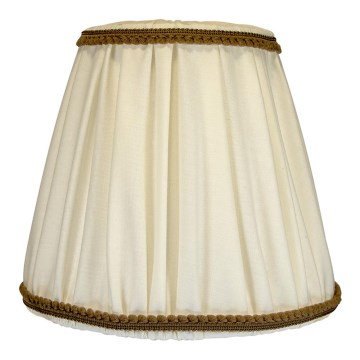Duolla - Paralume per lampada da tavolo e da terra E27 diametro 18,5 cm color crema/marrone