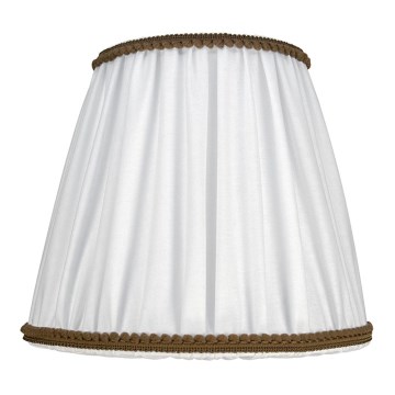 Duolla - Paralume per lampada da tavolo e da terra E27 Ø 18,5 cm bianco/marrone