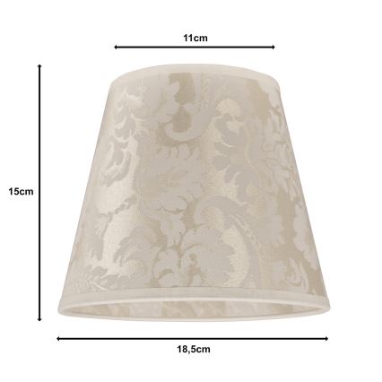 Duolla - Paralume per lampada da tavolo SOFIA XS E14 diametro 18,5 cm beige