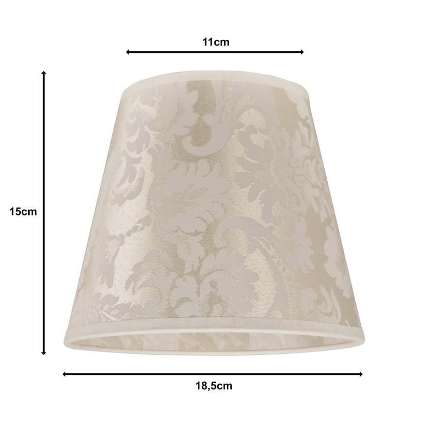 Duolla - Paralume per lampada da tavolo SOFIA XS E14 diametro 18,5 cm beige