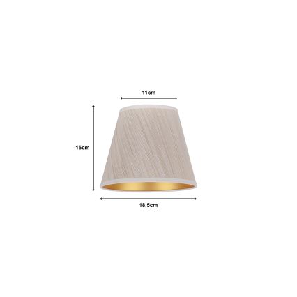 Duolla - Paralume per lampada da tavolo  SOFIA XS E14 diametro 18,5 cm beige