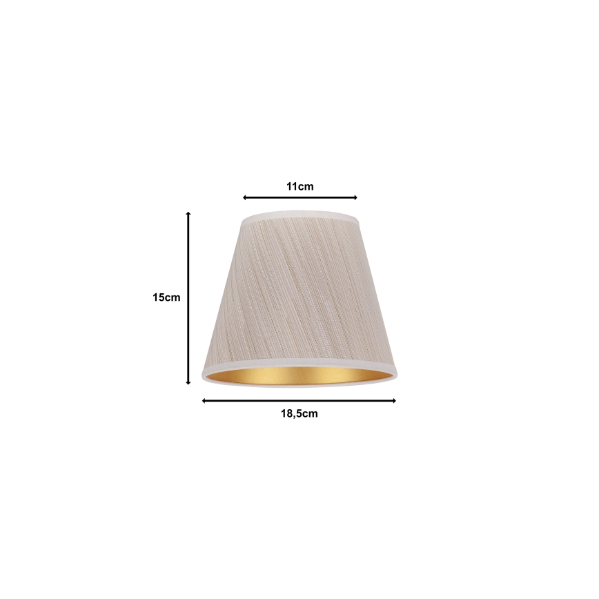 Duolla - Paralume per lampada da tavolo  SOFIA XS E14 diametro 18,5 cm beige