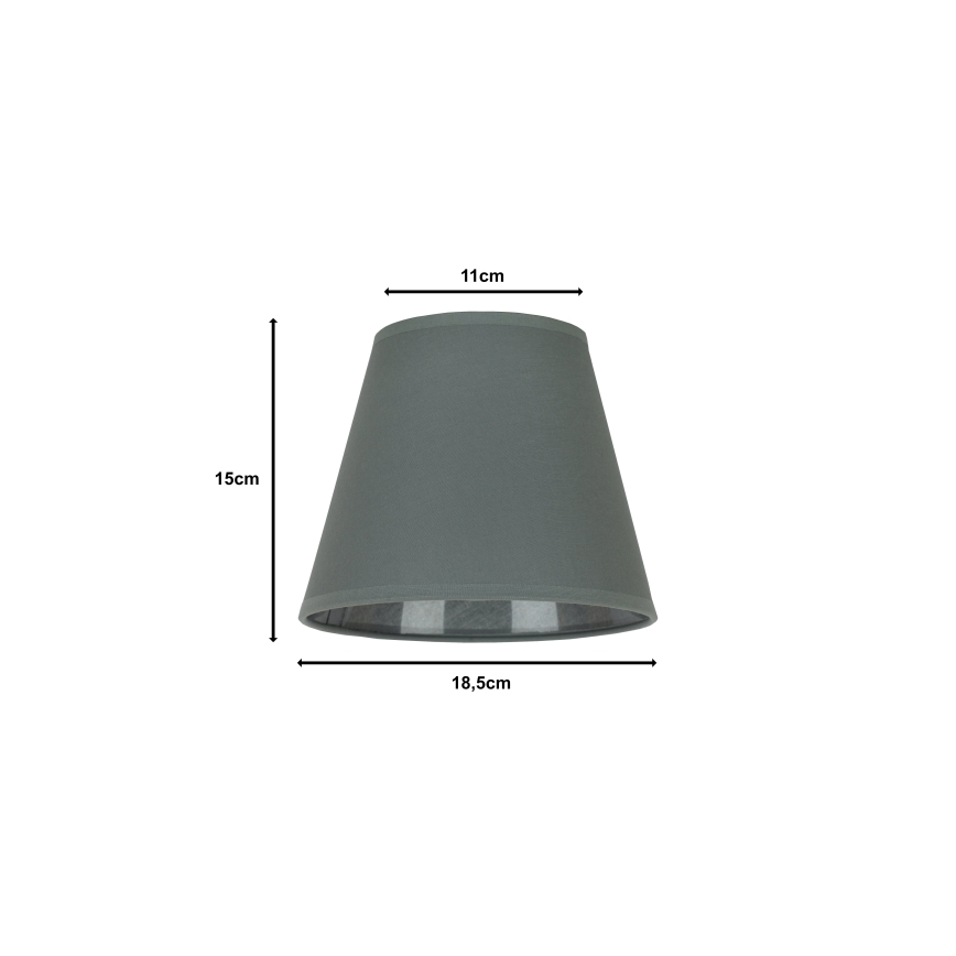 Duolla - Paralume  per lampada da tavolo SOFIA XS E14 diametro 18,5 cm grigio