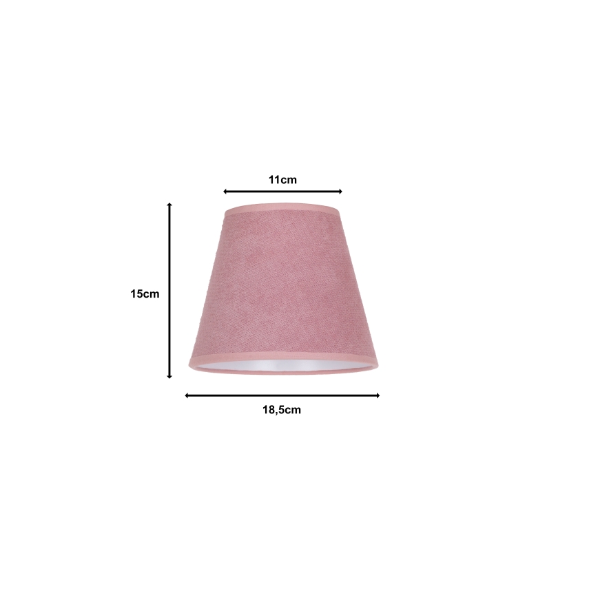 Duolla - Paralume  per lampada da tavolo SOFIA XS E14 diametro 18,5 cm rosa