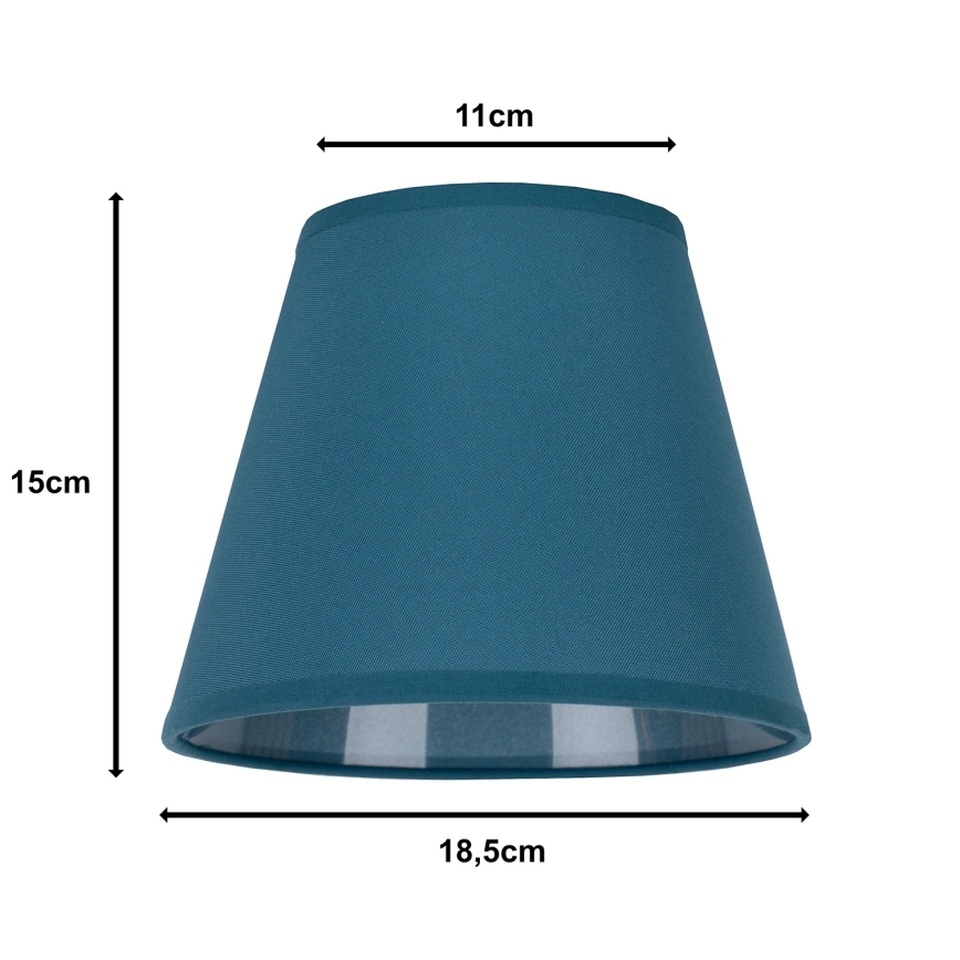 Duolla - Paralume  per lampada da tavolo SOFIA XS E14 diametro 18,5 cm turchese