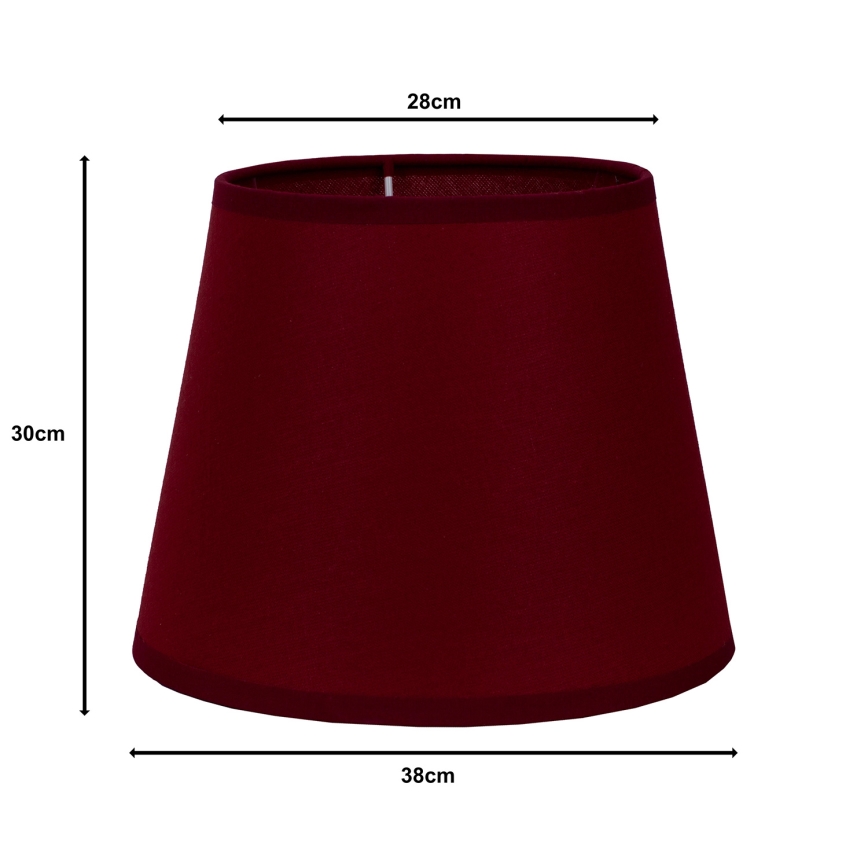Duolla - Paralume per lampada da terra CLASSIC L E27 diametro 38 cm bordeaux