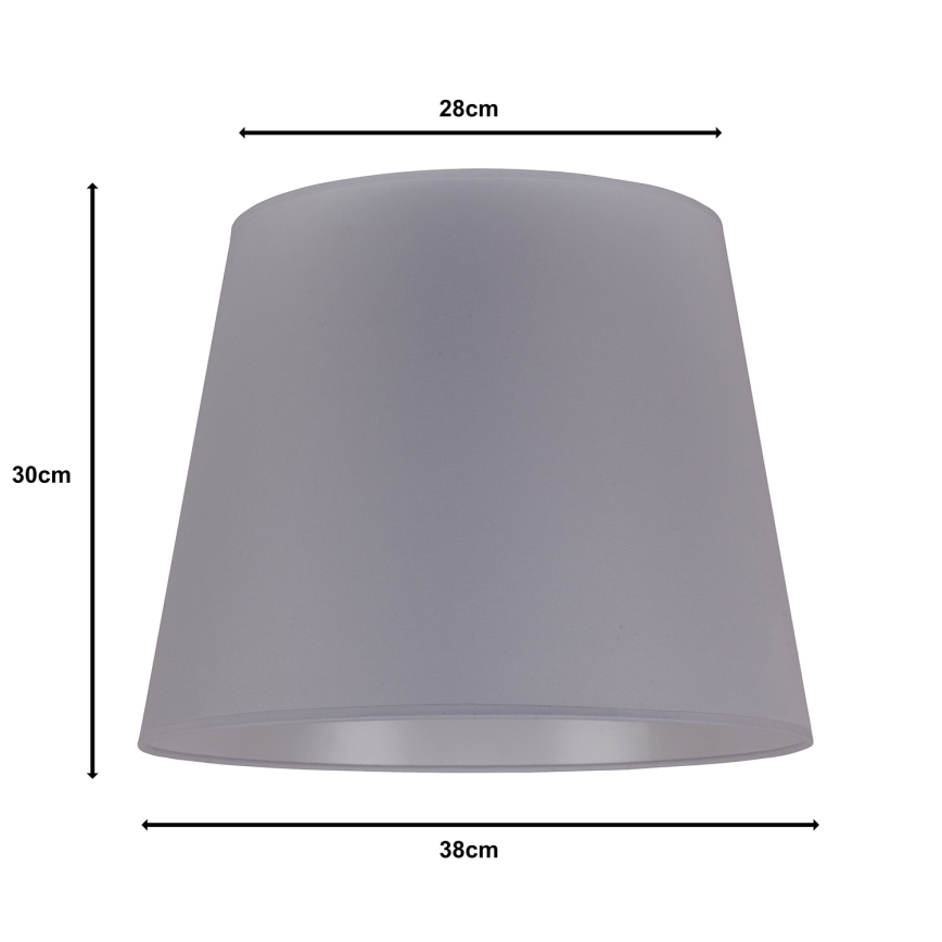 Duolla - Paralume per lampada da terra CLASSIC L E27 diametro 38 cm grigio