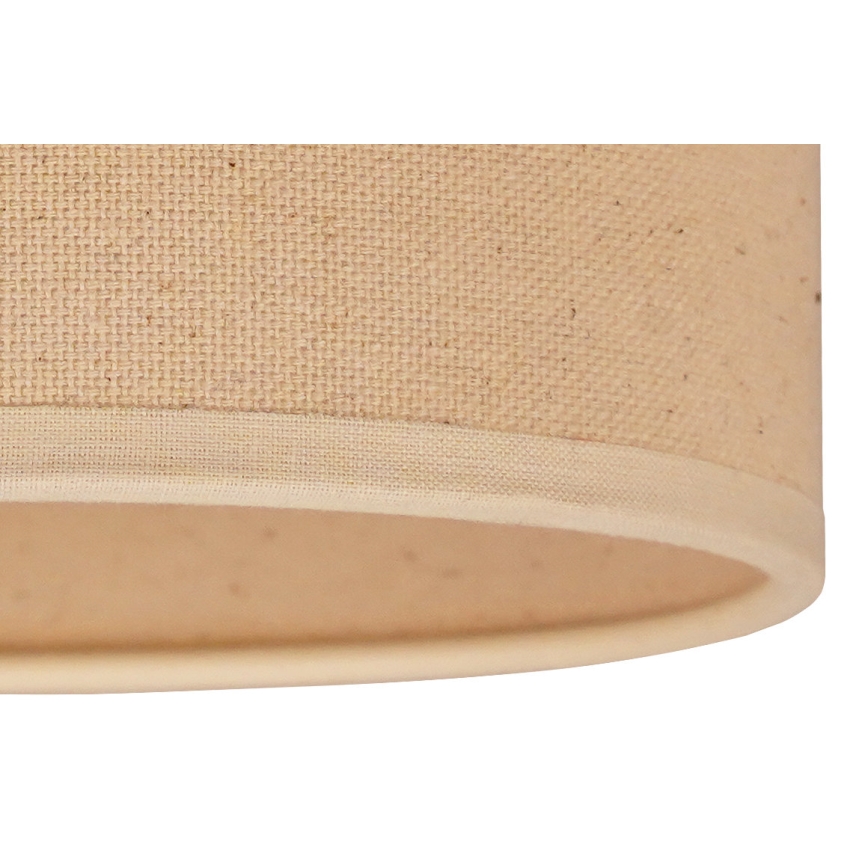 Duolla - Paralume per lampadari, lampade da terra e plafoniere ROLLER E27 diametro 13 cm beige