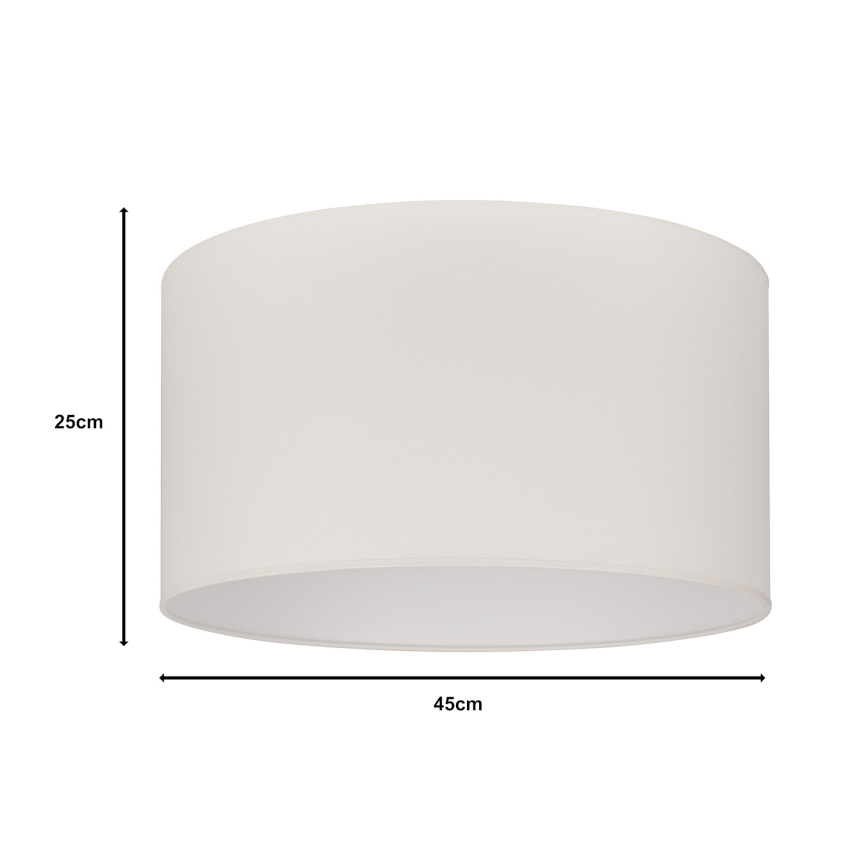 Duolla - Paralume universale ROLLER E27 diametro 45 cm color crema