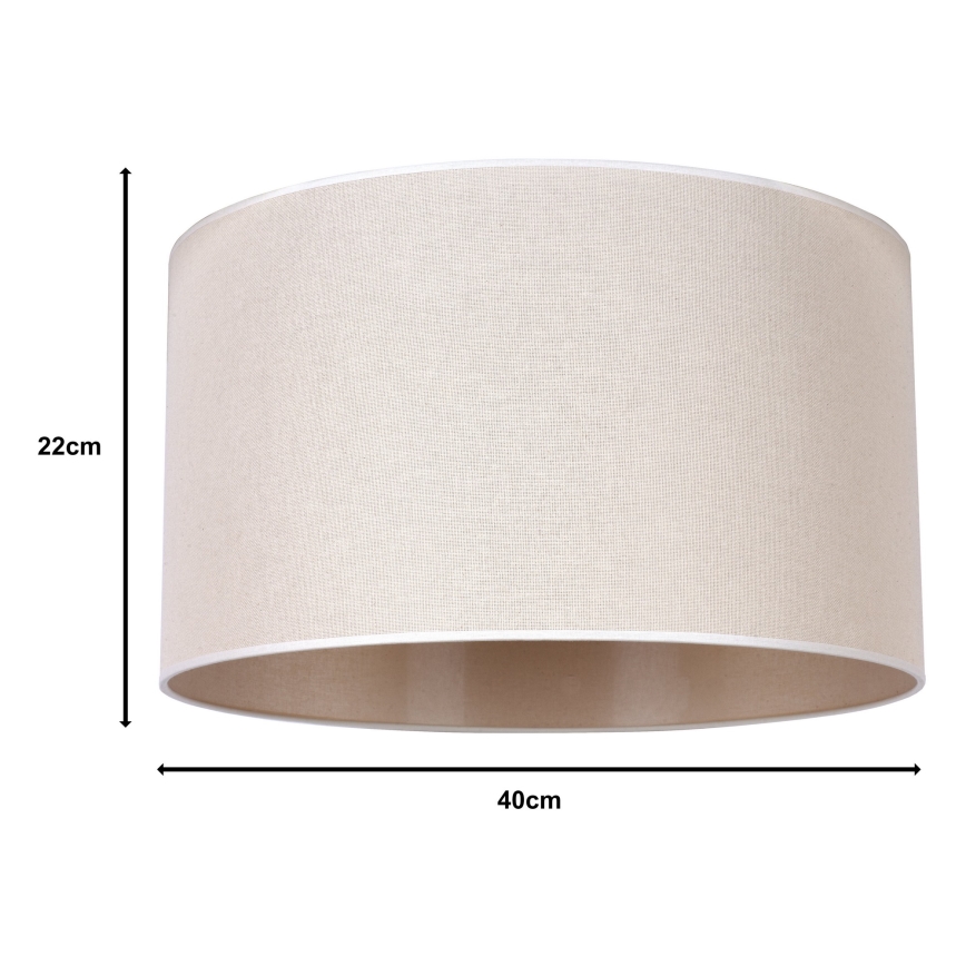 Duolla - Paralume universale ROLLER E27 diam. 40 cm beige