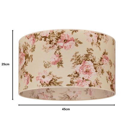 Duolla - Paralume universale ROLLER E27 diam. 45 cm rosa