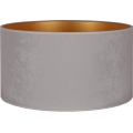 Duolla - Paralume universale VELVET E27 diametro 35 cm grigio/oro