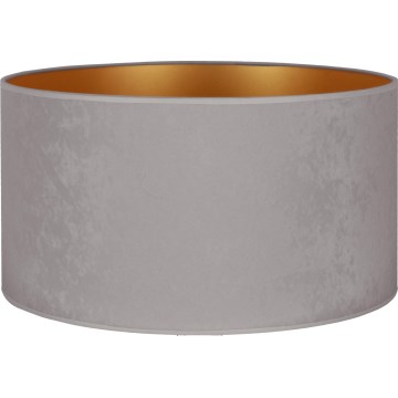 Duolla - Paralume universale VELVET E27 diametro 35 cm grigio/oro
