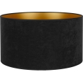 Duolla - Paralume universale VELVET E27 diametro 35 cm nero/oro
