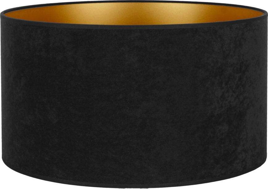 Duolla - Paralume universale VELVET E27 diametro 35 cm nero/oro