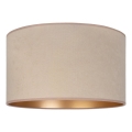 Duolla - Paralume universale VELVET per attacco E27 Ø 35 cm beige/oro