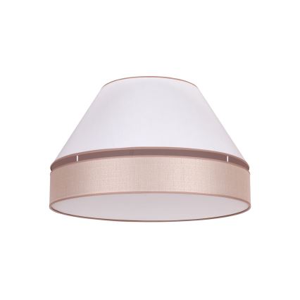 Duolla - Plafoniera AVIGNON 3xE27/15W/230V diametro 60 cm bianco/beige