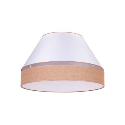 Duolla - Plafoniera AVIGNON 3xE27/15W/230V diametro 60 cm bianco/marrone