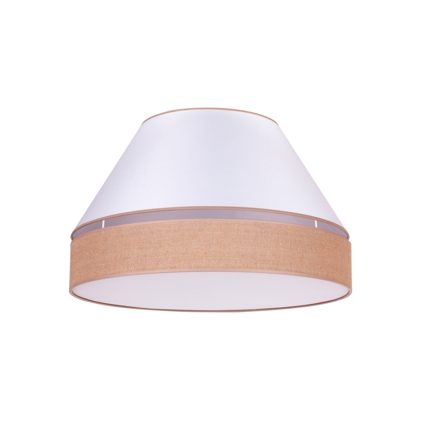 Duolla - Plafoniera AVIGNON 3xE27/15W/230V diametro 60 cm bianco/marrone