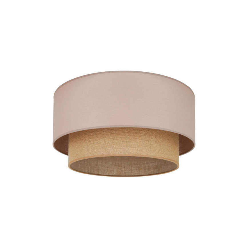 Duolla - Plafoniera BOHO 1xE27/15W/230V diametro 45 cm beige/marrone