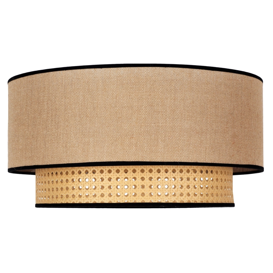 Duolla - Plafoniera BOHO 1xE27/15W/230V diametro 45 cm beige/rattan