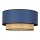 Duolla - Plafoniera BOHO 1xE27/15W/230V diametro 45 cm blu/rattan