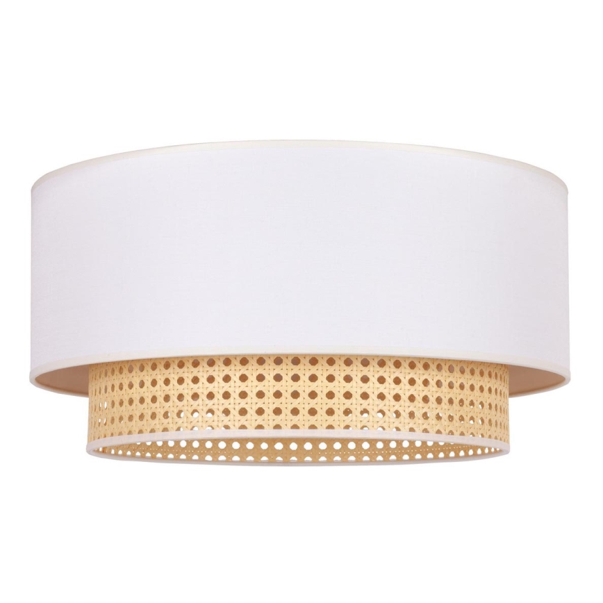 Duolla - Plafoniera BOHO 1xE27/15W/230V diametro 45 cm panna/rattan