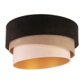 Duolla - Plafoniera DEVON 1xE27/40W/230V diametro 45 cm nero/beige