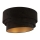 Duolla - Plafoniera DEVON 1xE27/40W/230V diametro 45 cm nero/oro