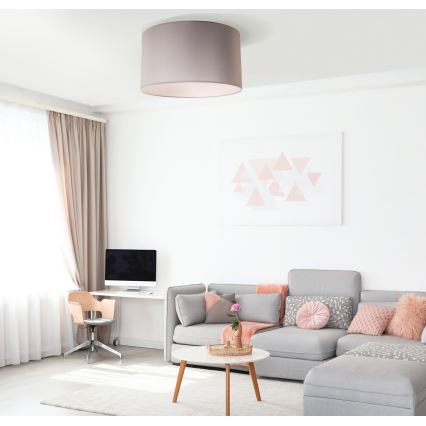 Duolla - Plafoniera DORSET 1xE27/40W/230V diametro 45 cm grigio