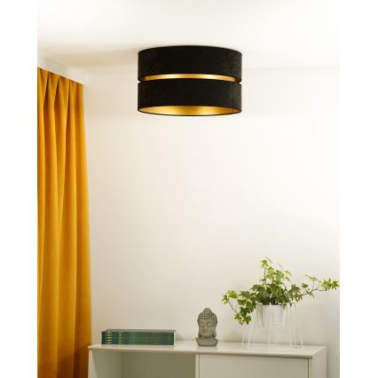 Duolla - Plafoniera DUO 1xE27/40W/230V diametro 40 cm nero/oro